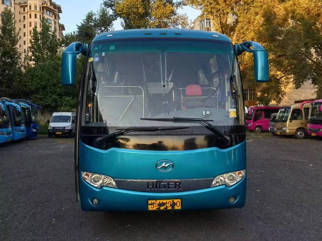 KLQ6796 más alto de lujo utilizó la suspensión de la primavera de placa del motor 147kw de la parte posterior de los asientos LHD de los autobuses 34 del coche