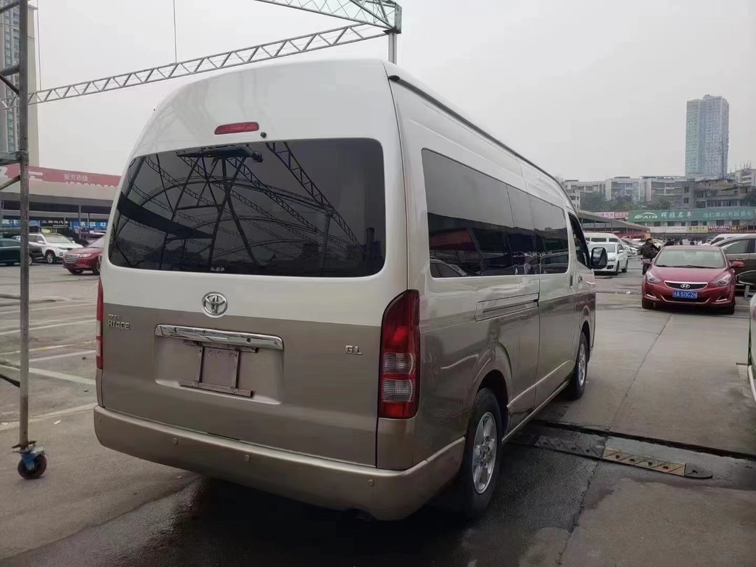 2018 Mini autobús usado asientos del año 13 con motor delantero Toyota Hiace Bus con techo alto