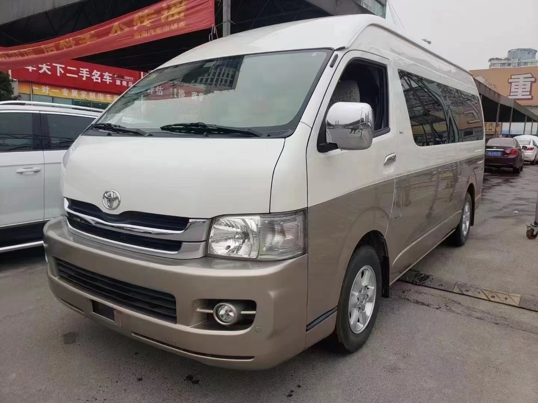 2018 Mini autobús usado asientos del año 13 con motor delantero Toyota Hiace Bus con techo alto