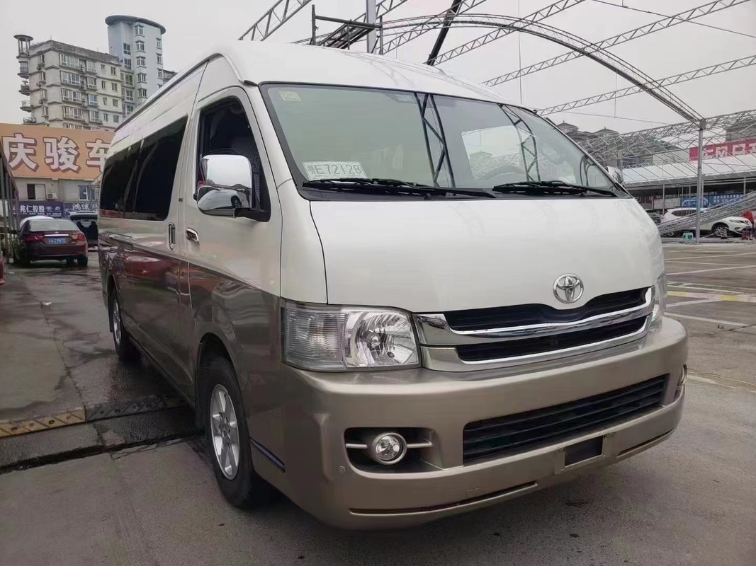 2018 Mini autobús usado asientos del año 13 con motor delantero Toyota Hiace Bus con techo alto