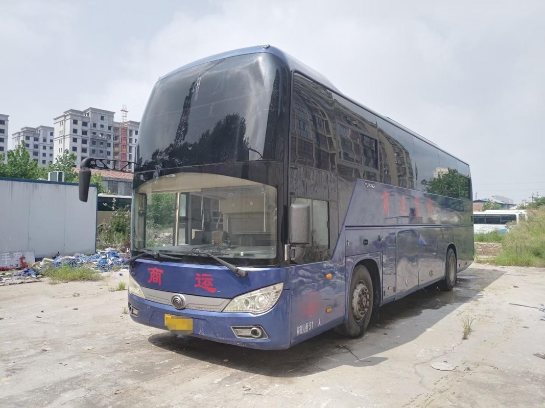 Autobuses de larga distancia Yutong ZK6118 51 asientos Yuchai 206kw Autocar de turismo usado de dos puertas
