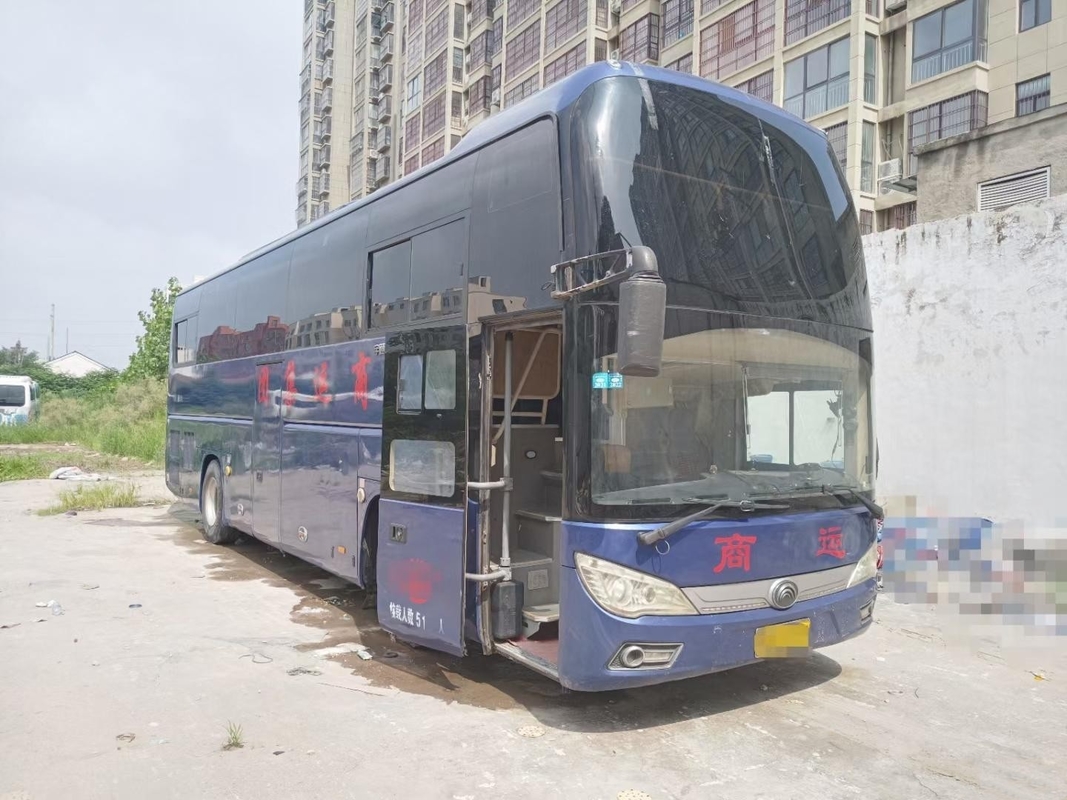 Autobuses de larga distancia Yutong ZK6118 51 asientos Yuchai 206kw Autocar de turismo usado de dos puertas