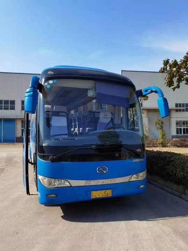 Dirección izquierda usada marca del motor 180kw de Bus XMQ6117y 52seater del coche de Kinglong detrás