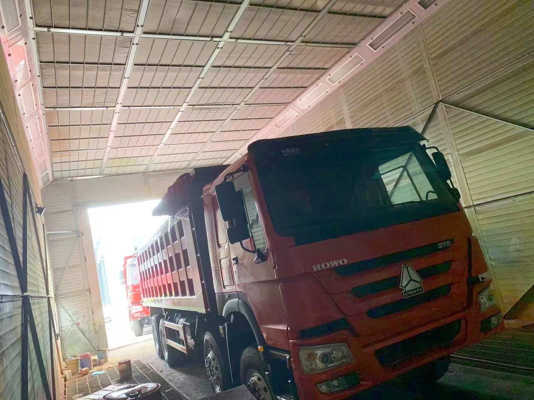El anuncio publicitario usado acarrea el cuerpo de dirección correcto del camión 371hp del camión volquete 8*4 de HOWO los 7.3*2.45*1.5m