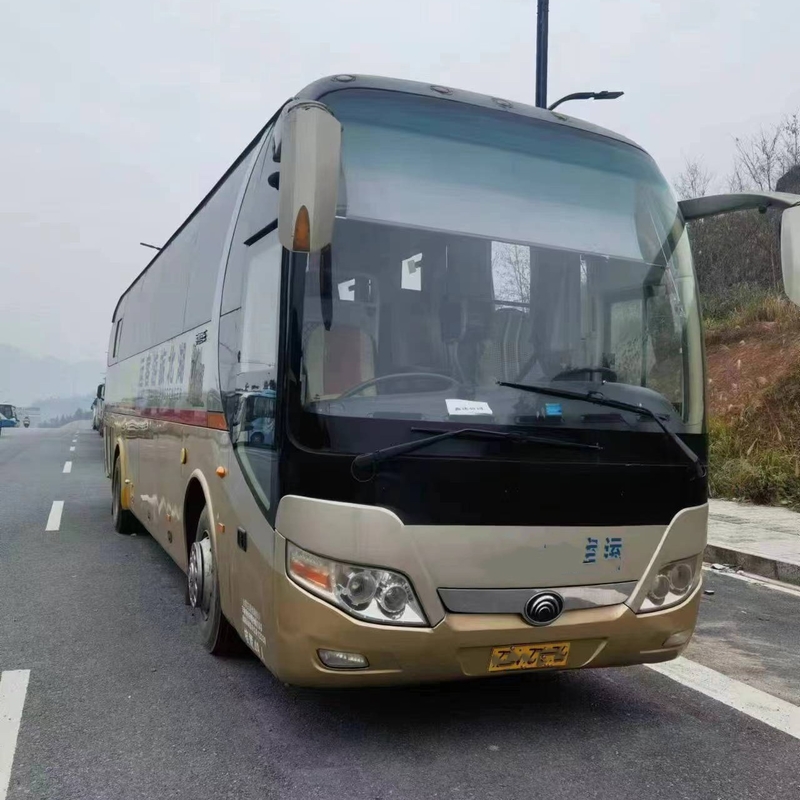 la 2da marca Yutong 49seater del coche ZK6110 de la mano utilizó motor de Yuchai de las puertas del autobús del viaje el solo