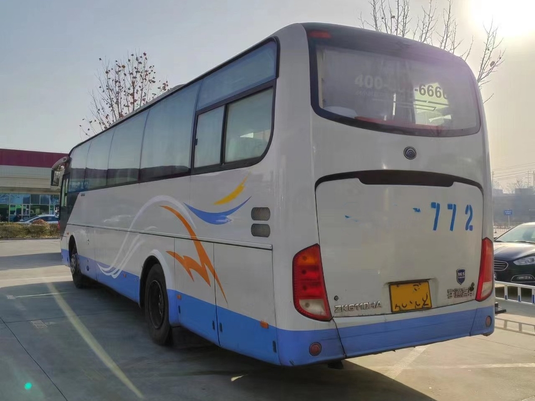 Los autobuses diesel usados enderezan el autobús del motor de Yuchai de la parte posterior de Yutong Zk6110 2+3layout 62seats del autobús de Steeing