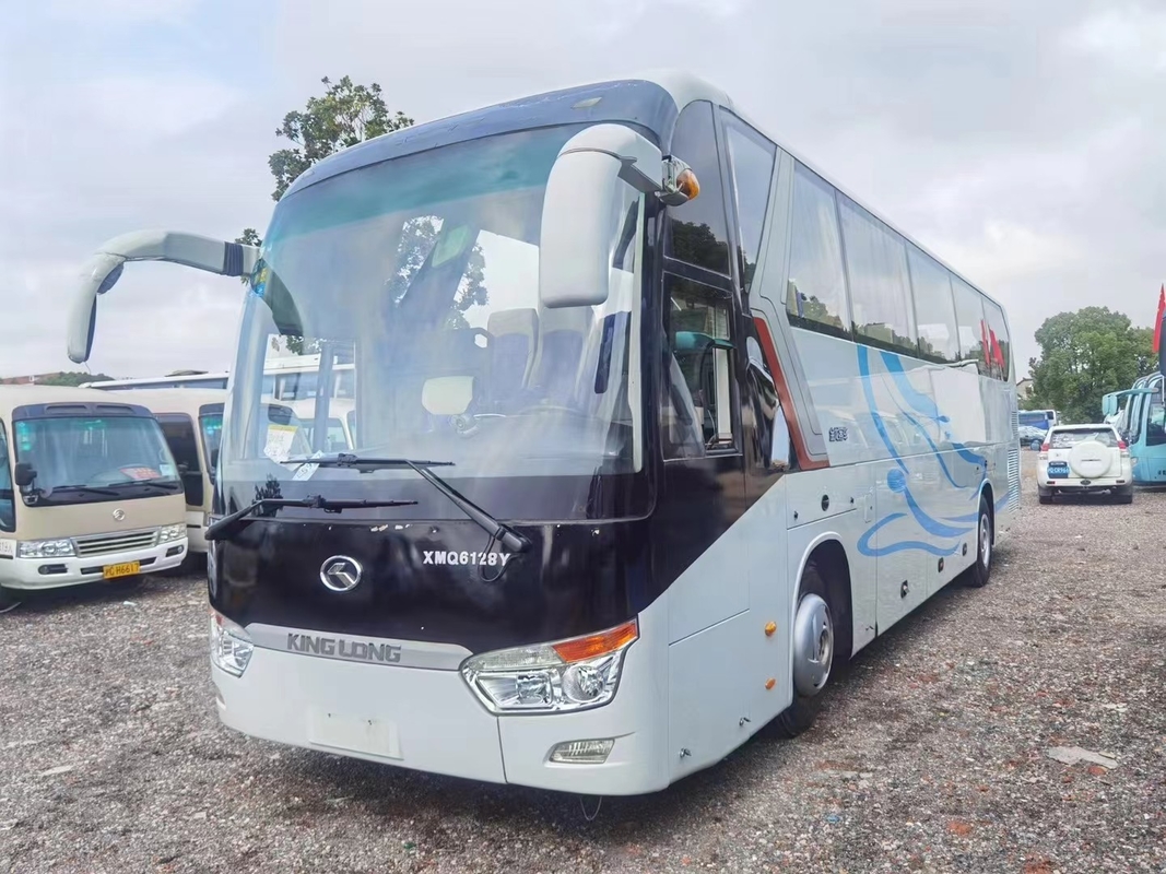 Los asientos usados del bus turístico 55 entrenan a Bus Kinglong XMQ6128 con el autobús de lujo del viaje del motor diesel