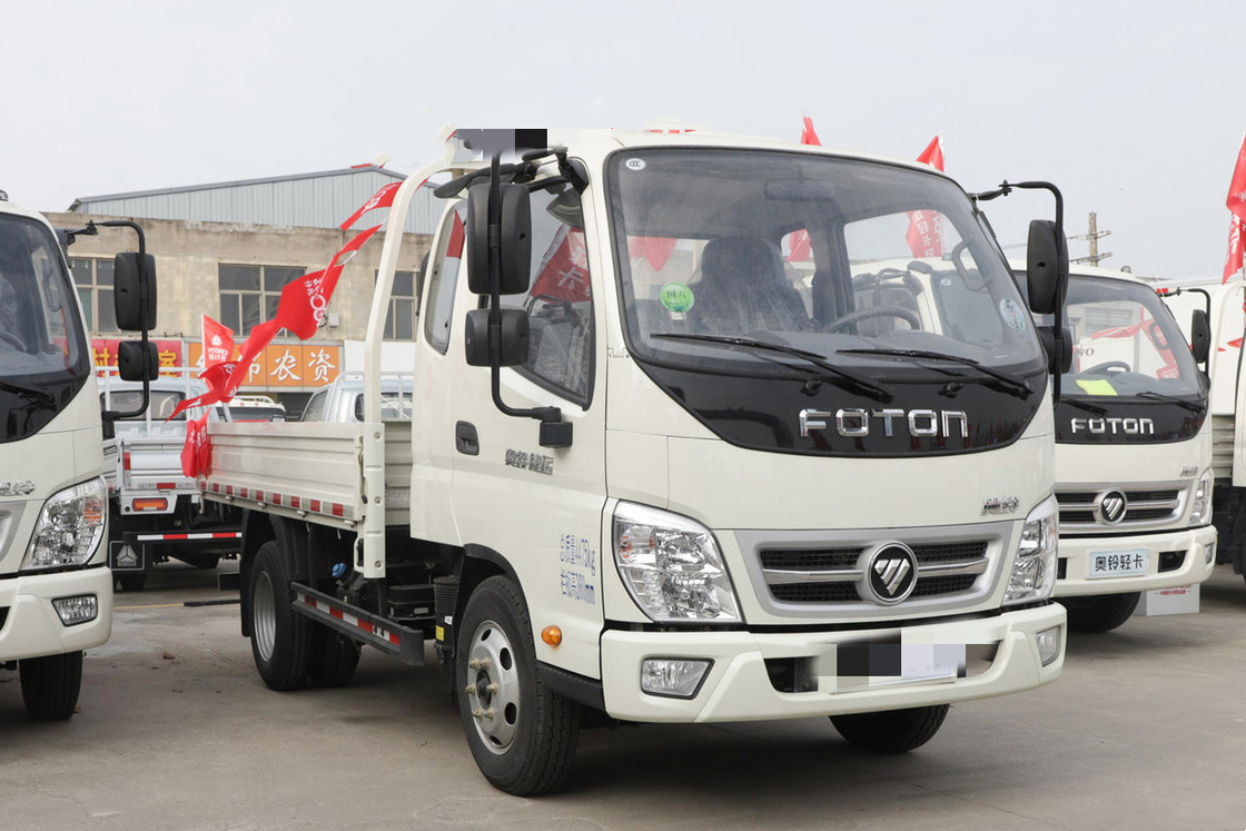 Del camión de la descarga 132hp nuevos Tipper Tipping Left Hand Drive Foton camiones ligeros usados del camión volquete 4x2