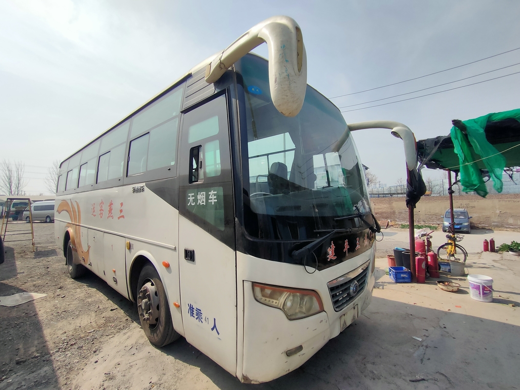 Suspensión usada del resorte plano de Yutong de la conducción a la derecha de Bus MINI Van 43seater del coche con la condición del aire