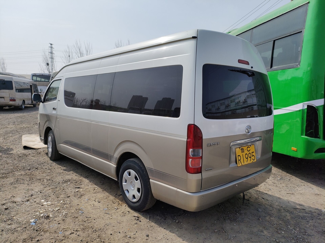 Japonés usado transporta Hiace 13 - marca dejada de Toyota de la dirección del motor de gasolina 15seater