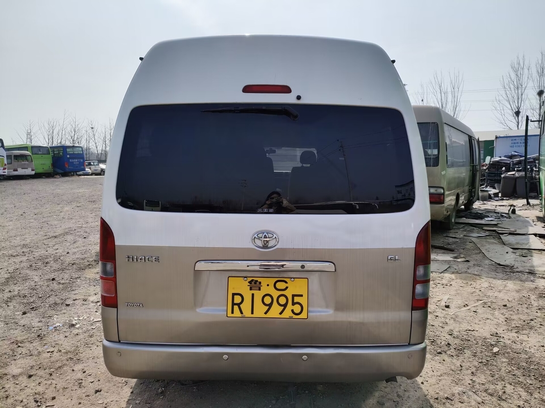 Japonés usado transporta Hiace 13 - marca dejada de Toyota de la dirección del motor de gasolina 15seater