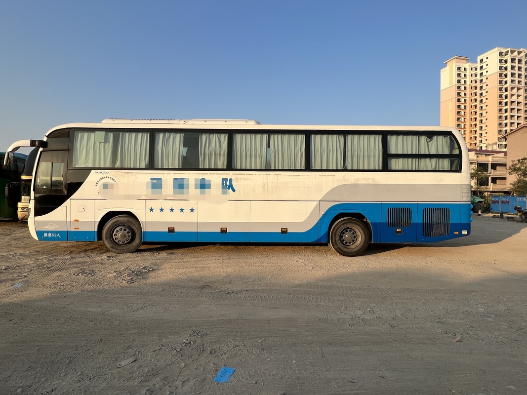 El autobús de lujo usado 2014 años Yutong Zk6120 utilizó la dirección del autobús LHD de Seater del autobús 55 del pasajero