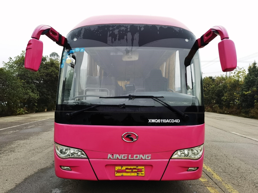 El coche Second Hand Kinglong utilizó la puerta media del pasajero de la disposición de los asientos 2+3 del autobús XMQ6110ACD4D 56