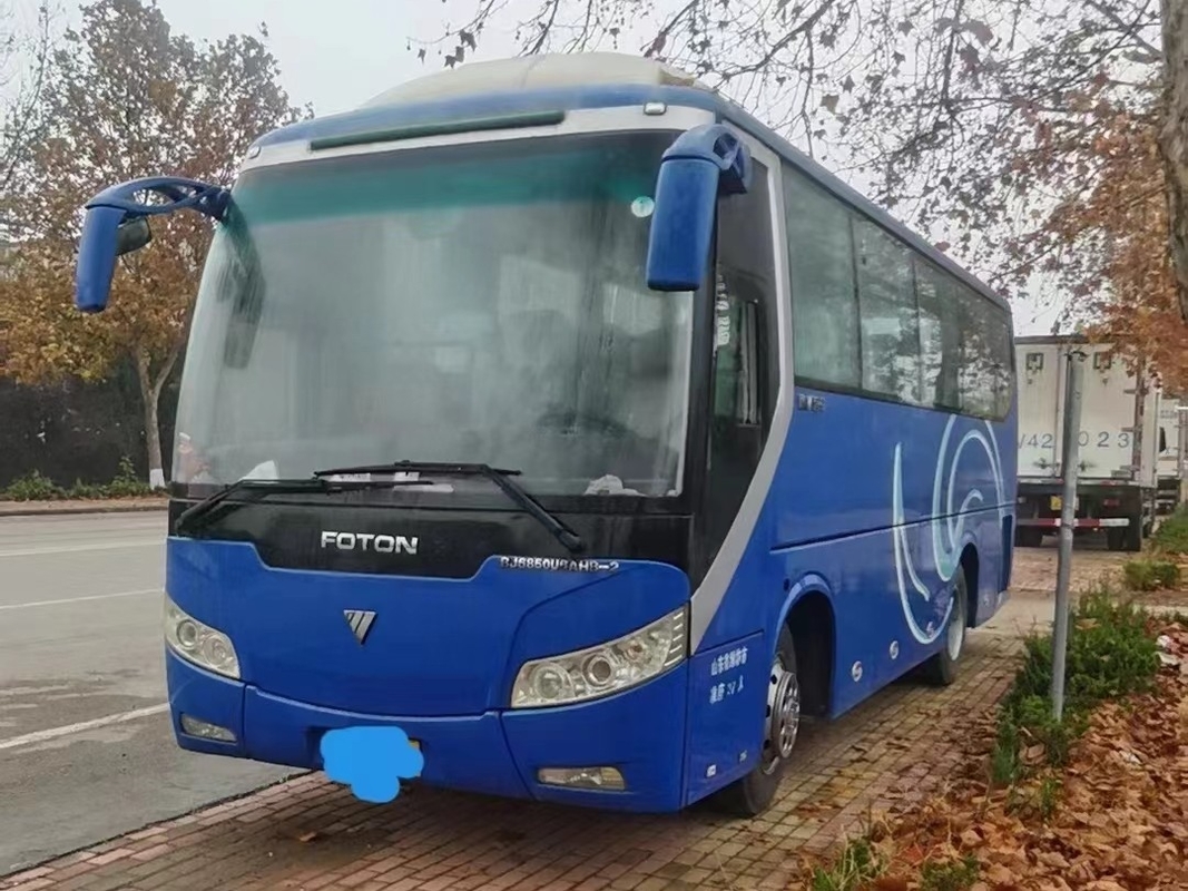 Impulsión usada 37 asientos de la mano izquierda del autobús y del autobús BJ6850 de Yuchai Engine Used Foton del coche