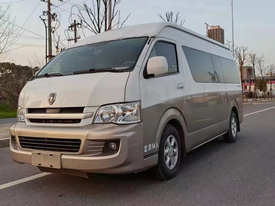 taza de oro SY6548 Mini Van de Front Engine Use Gasoline Used de los 2dos de la mano asientos de Mini Bus 14