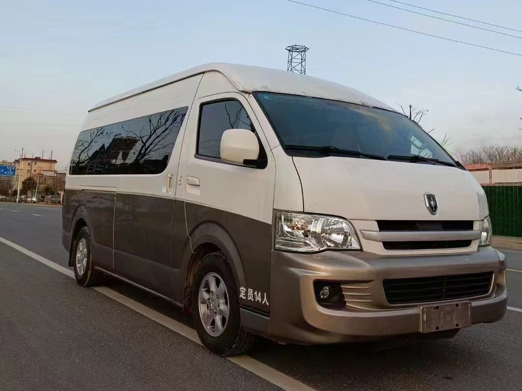 taza de oro SY6548 Mini Van de Front Engine Use Gasoline Used de los 2dos de la mano asientos de Mini Bus 14