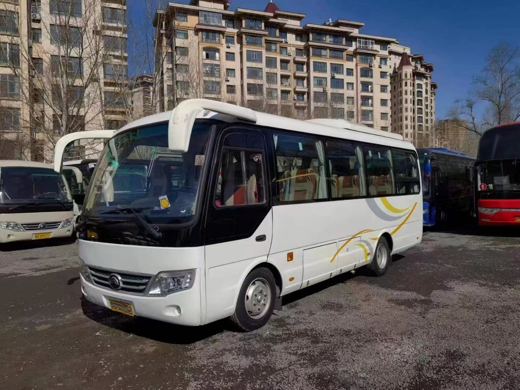 2do autobús de la mano que sella autobús ZK6729D de Front Engine Used Young Tong de la puerta de los asientos de Windows 28 el solo