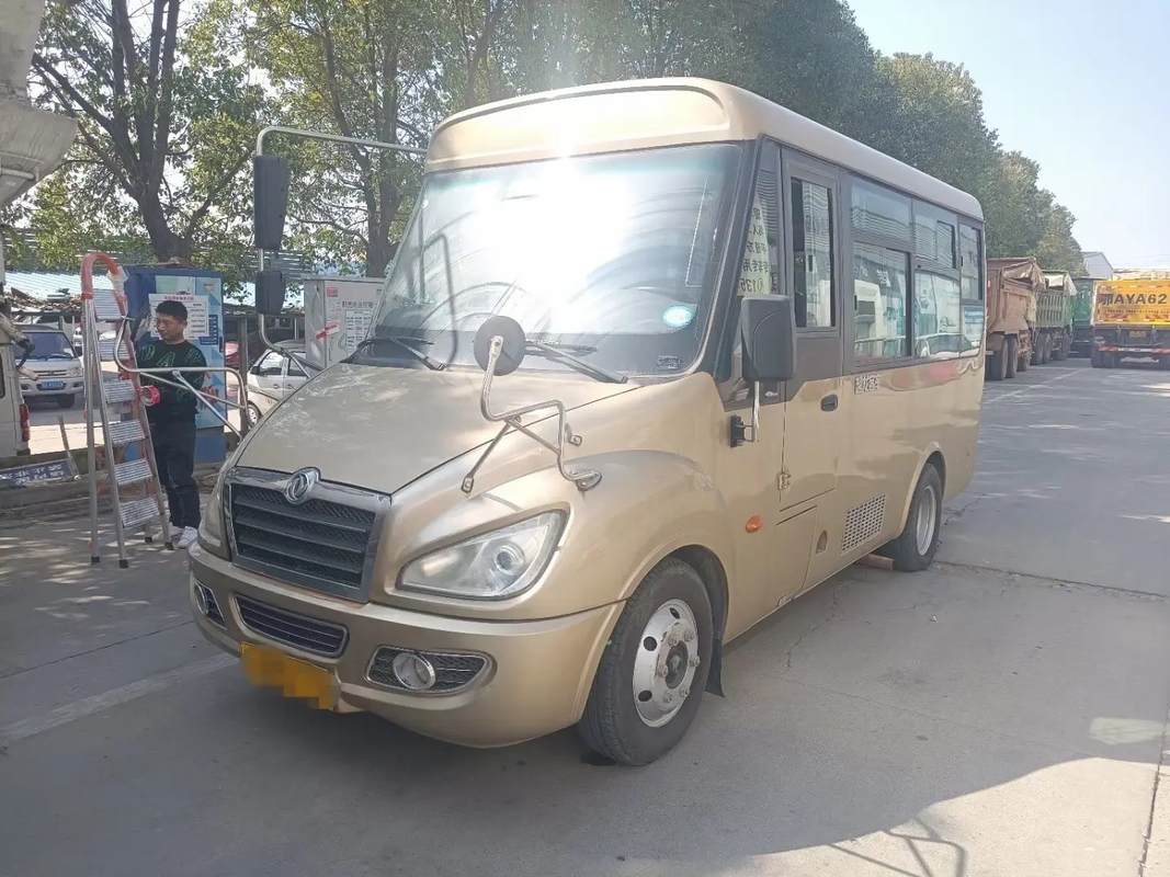 Segunda mano Mini Van Front Engine Folding Gate Slidng Windows 14 Dongfeng usado asientos Mini Bus EQ6550