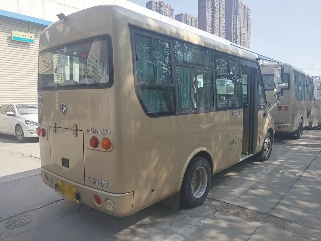 Segunda mano Mini Van Front Engine Folding Gate Slidng Windows 14 Dongfeng usado asientos Mini Bus EQ6550