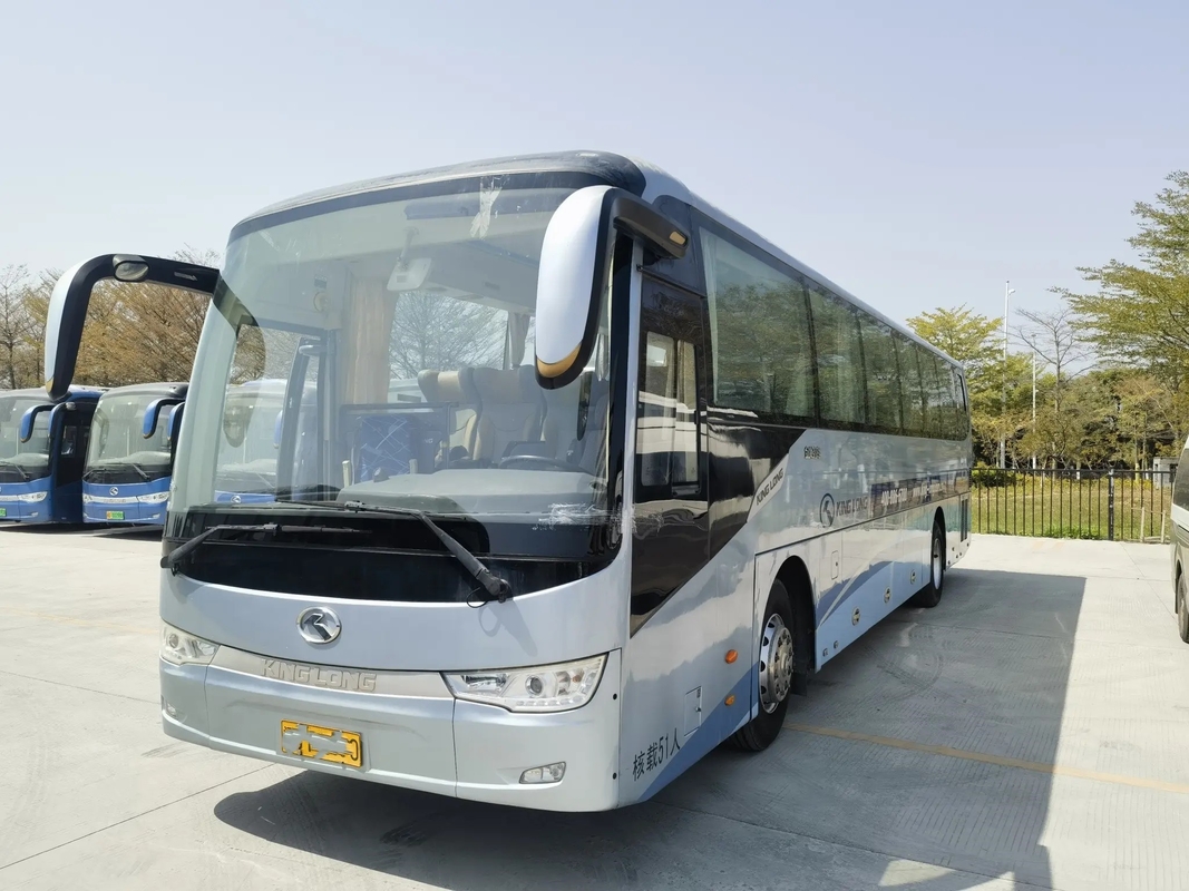 Las puertas usadas de rey Long Coaches Double 51 asientos utilizaron el aire acondicionado de lujo del autobús XMQ6117