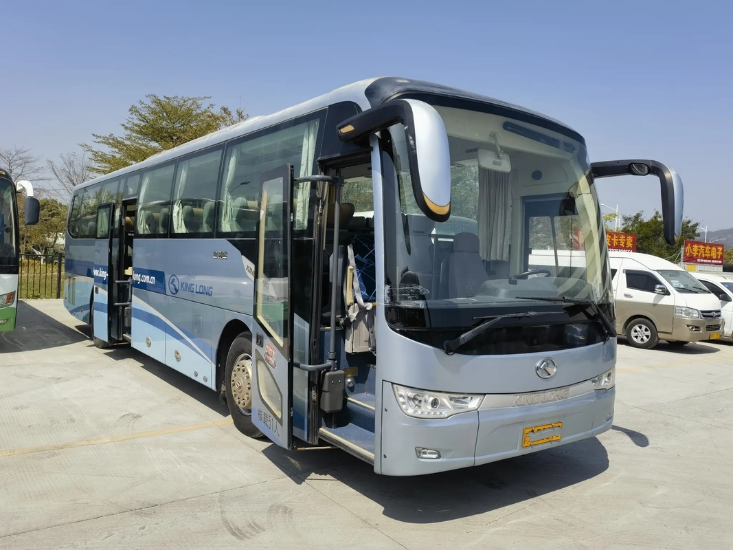 Las puertas usadas de rey Long Coaches Double 51 asientos utilizaron el aire acondicionado de lujo del autobús XMQ6117