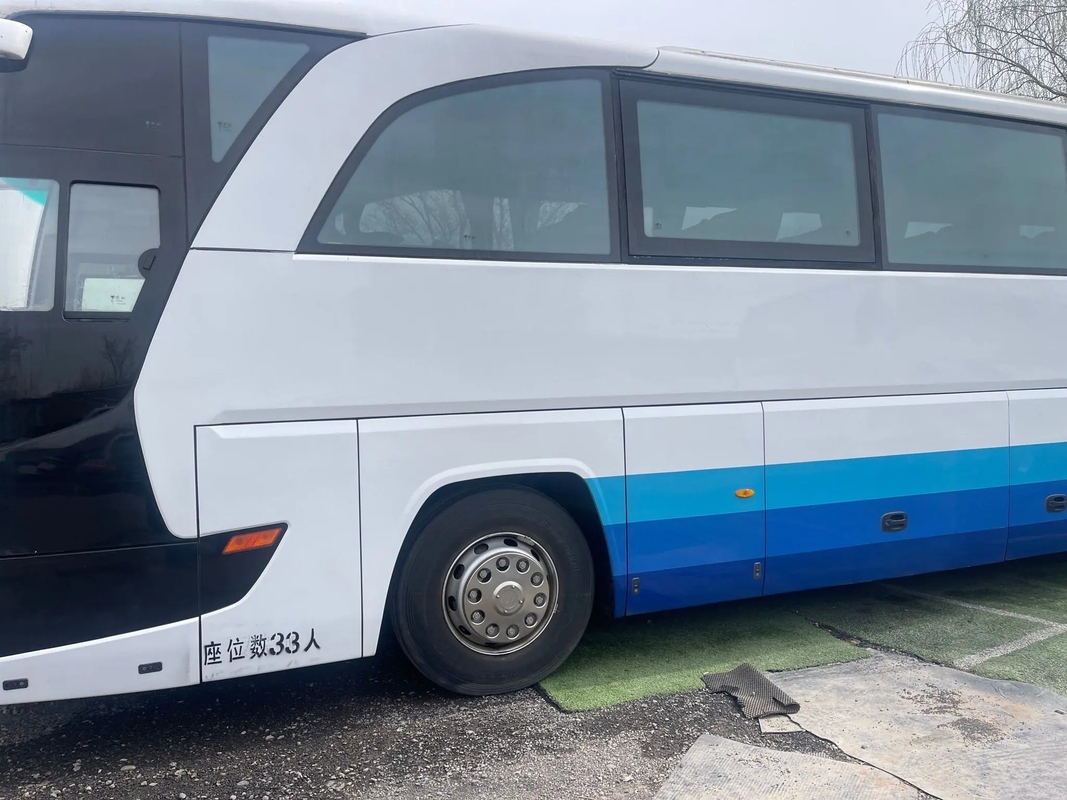 Asientos de lujo usados de los autobuses 12meters 33 que sellan la mano Foton BJ6120 del motor segundo de Yuchai de la ventana