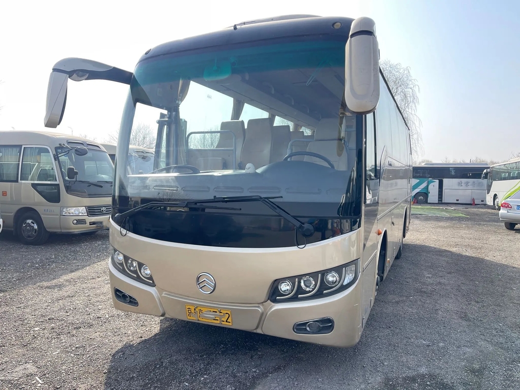El motor viejo de la parte posterior de la transmisión manual LHD de los asientos de Bus 37 del coche utilizó el aire acondicionado de oro del dragón XML6857