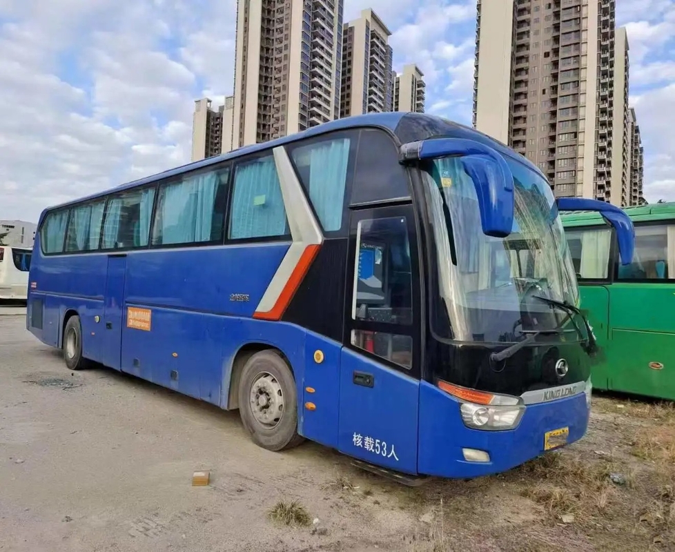Autobús y coche usados Middle Door 12 metros que sellan el autobús XMQ6129 de Kinglong de la mano de los asientos de la ventana 53 en segundo lugar