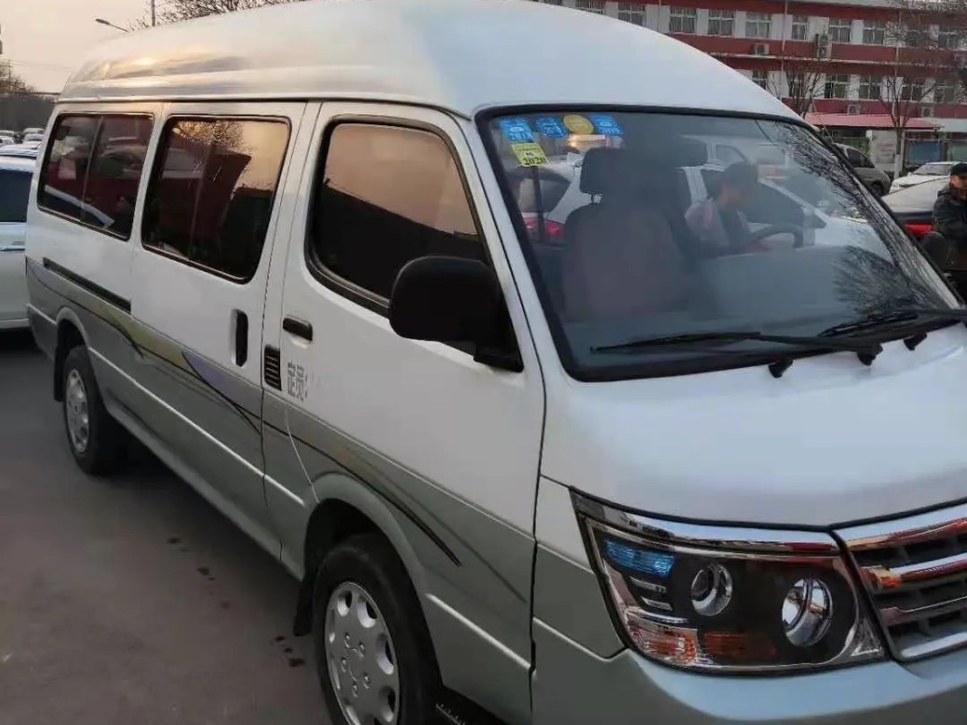 Microbús usado SY6548 de la mano Hiace de Mini Coach High Roof 14 de desplazamiento de los asientos JINBEI 2do del aire acondicionado grande de la ventana