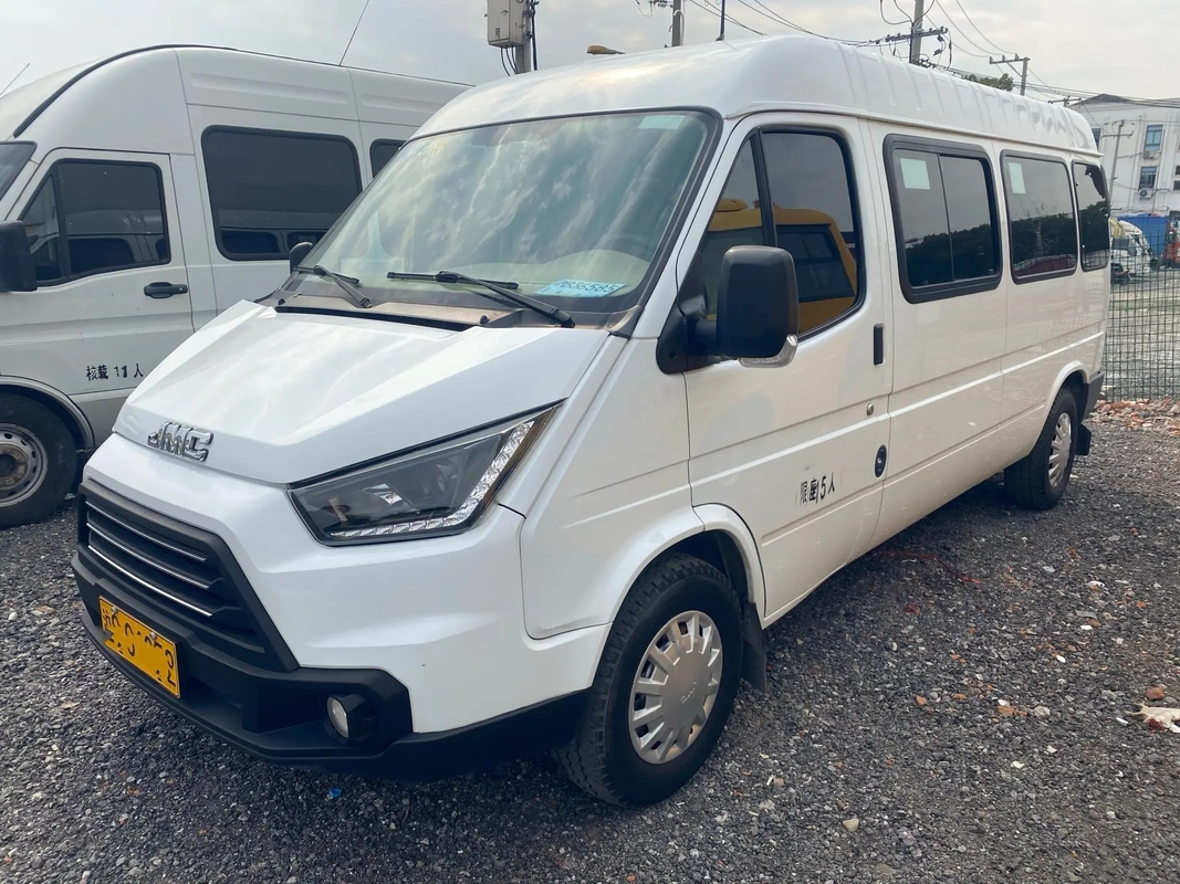 La pequeña transmisión usada 5,5 de Front Engine Flat Roof Manual de los asientos del autobús 15 mide la mano JMC JX6571 del aire/acondicionado 2do
