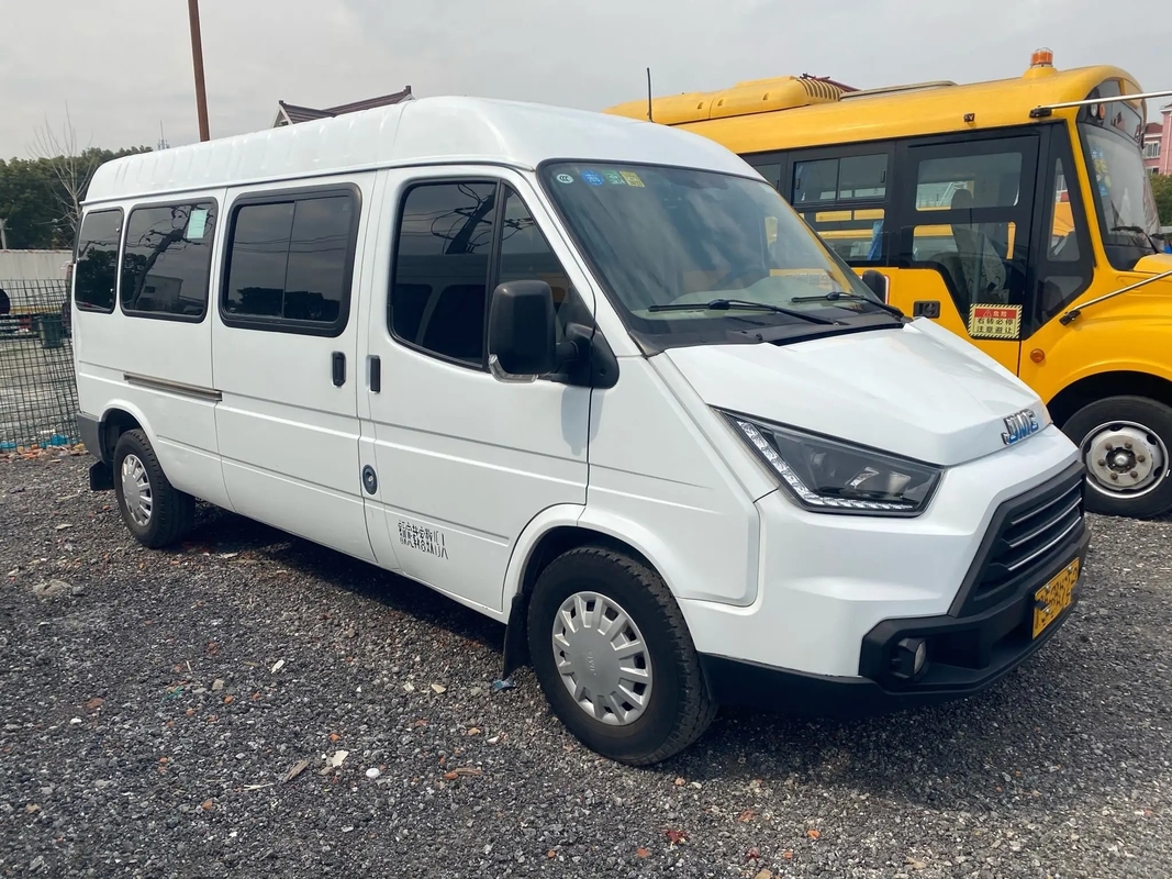 La pequeña transmisión usada 5,5 de Front Engine Flat Roof Manual de los asientos del autobús 15 mide la mano JMC JX6571 del aire/acondicionado 2do