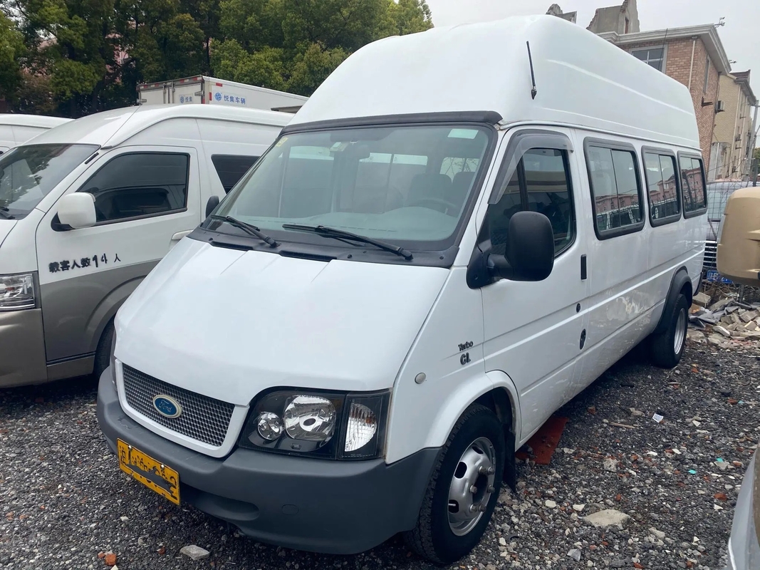 El EURO usado IV de Mini Bus alto tejado Front Engine 6 de 17 asientos mide la mano de segundo de la ventana de desplazamiento Ford Tansit JX6600