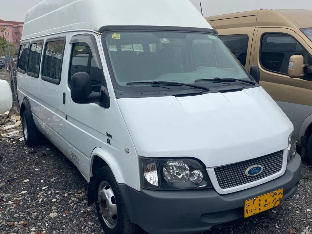 El EURO usado IV de Mini Bus alto tejado Front Engine 6 de 17 asientos mide la mano de segundo de la ventana de desplazamiento Ford Tansit JX6600