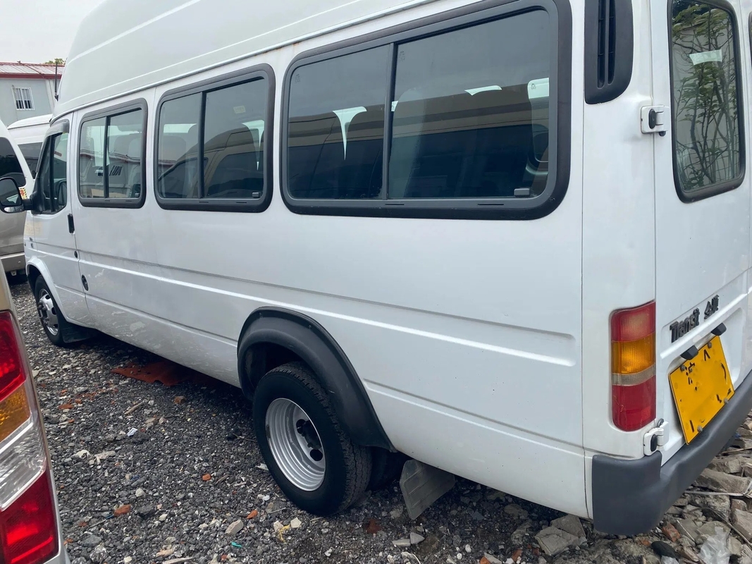 El EURO usado IV de Mini Bus alto tejado Front Engine 6 de 17 asientos mide la mano de segundo de la ventana de desplazamiento Ford Tansit JX6600