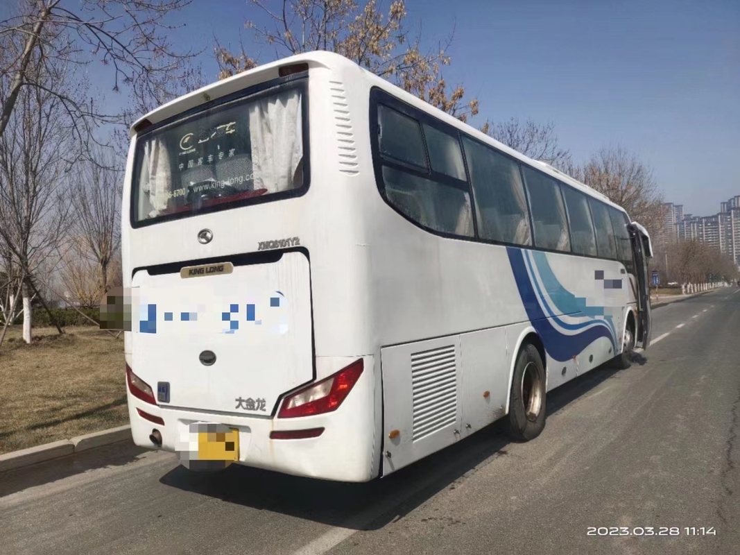 2do autobús de la mano 10,5 metros que sellan el autobús usado aire acondicionado medio XMQ6101 de Kinglong de los asientos de la puerta 47 del pasajero de la ventana