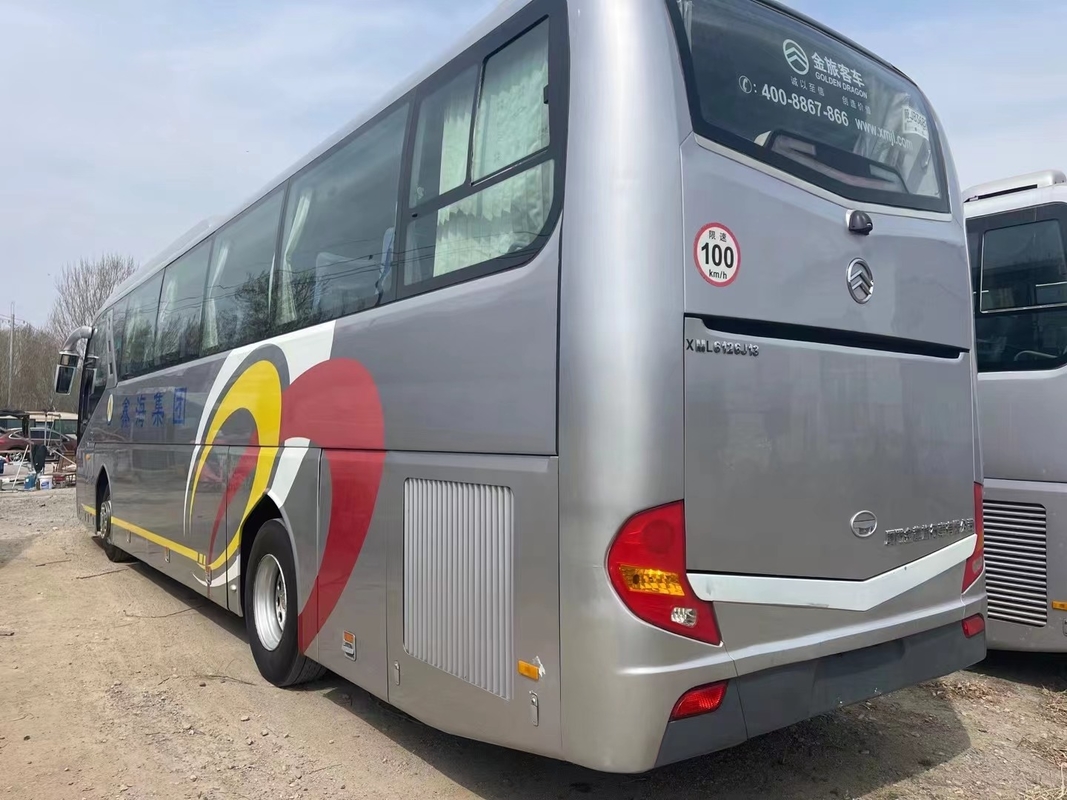 Puertas dobles grandes del compartimiento de equipaje de los asientos del autobús turístico 48 de la segunda mano 12 metros de dragón de oro usado XML6126