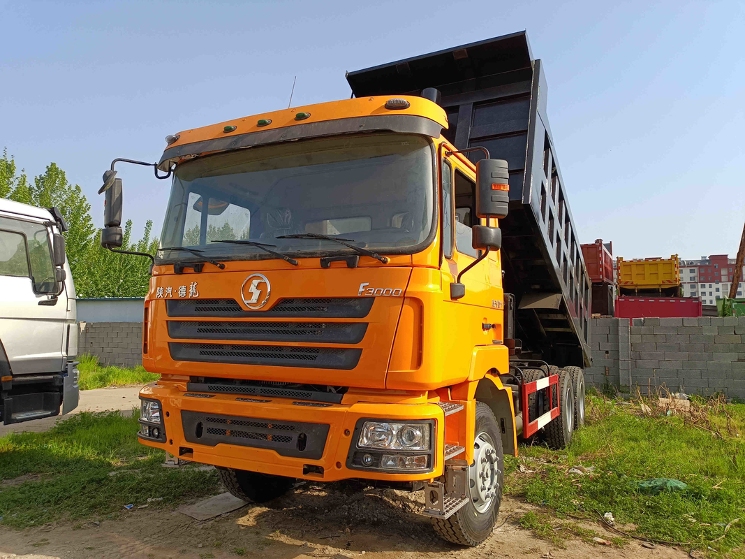 la 2da cabina del tejado plano del camión de mano 8,7 metros rápidamente de caja de cambios 380hp 6×4 utilizó el camión volquete de SHACMAN D'LONG F3000