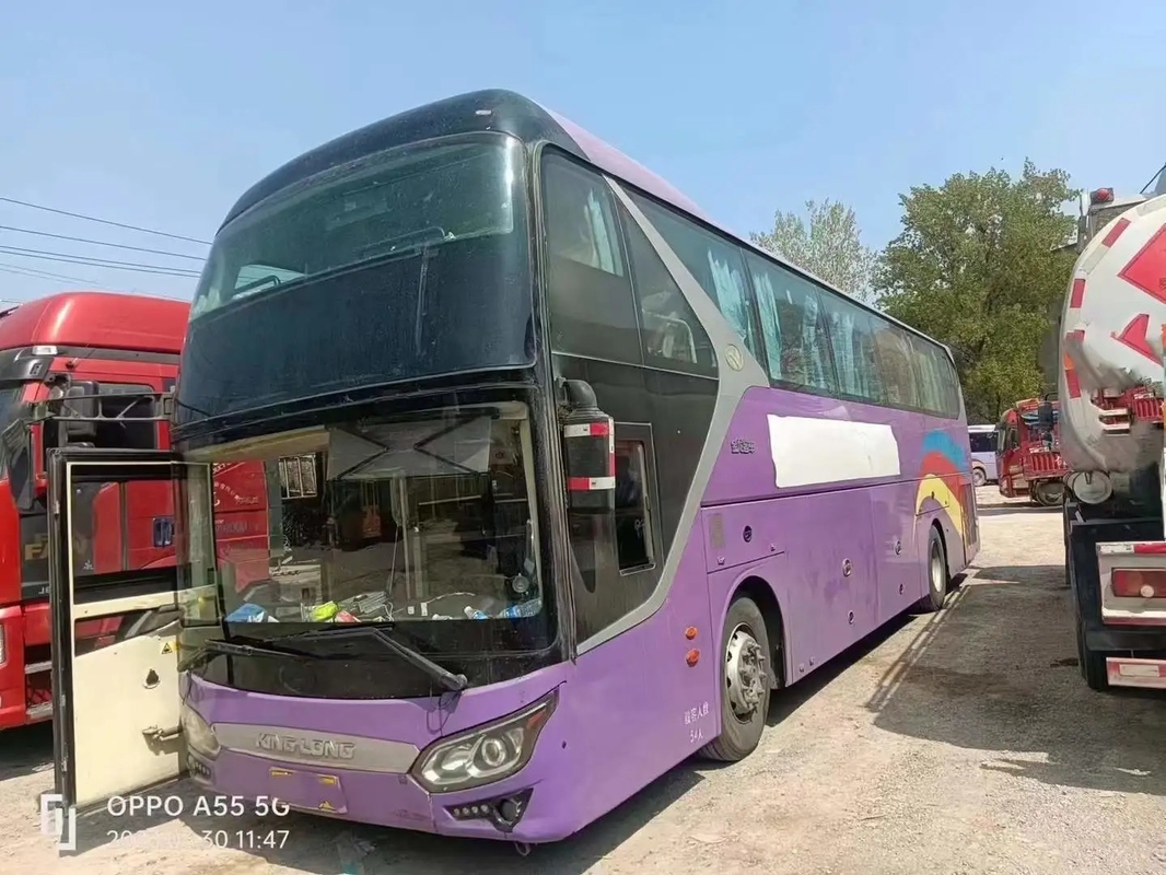 Puerta usada Kinglong XMQ6119 del aire acondicionado de los asientos de la suspensión 54 del saco hinchable del motor de Weichai del bus turístico sola