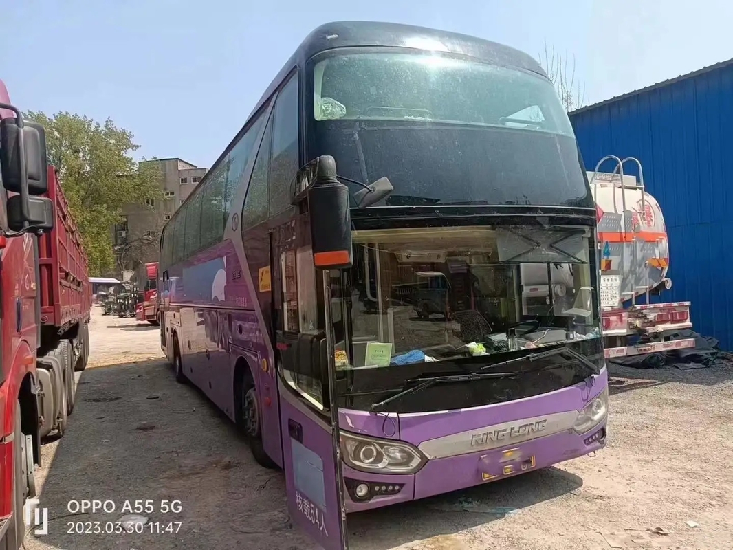 Puerta usada Kinglong XMQ6119 del aire acondicionado de los asientos de la suspensión 54 del saco hinchable del motor de Weichai del bus turístico sola