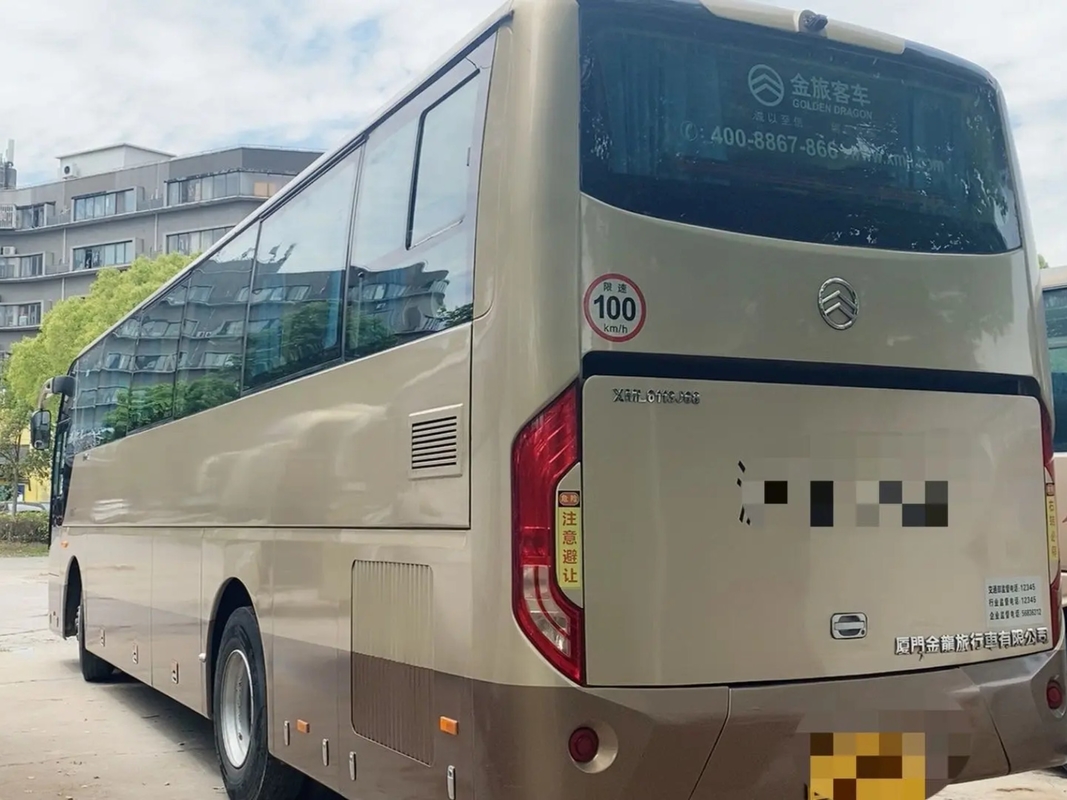 Dragón de oro usado XML6113 de la sola mano de la puerta del motor de Yuchai de los asientos de la suspensión 47 del saco hinchable del autobús del pasajero 2da