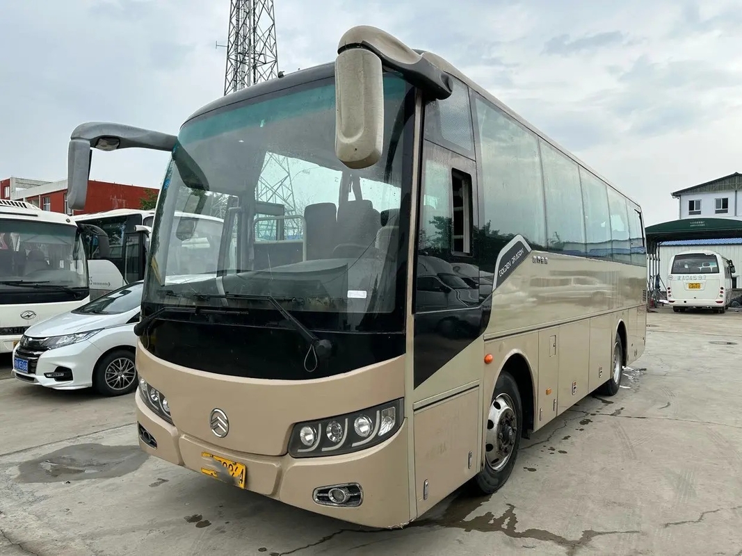Rv usado entrena el dragón de oro XML6897 IV EURO compartimiento de equipaje del motor de Yuchai de la impulsión de la mano izquierda de 41 asientos