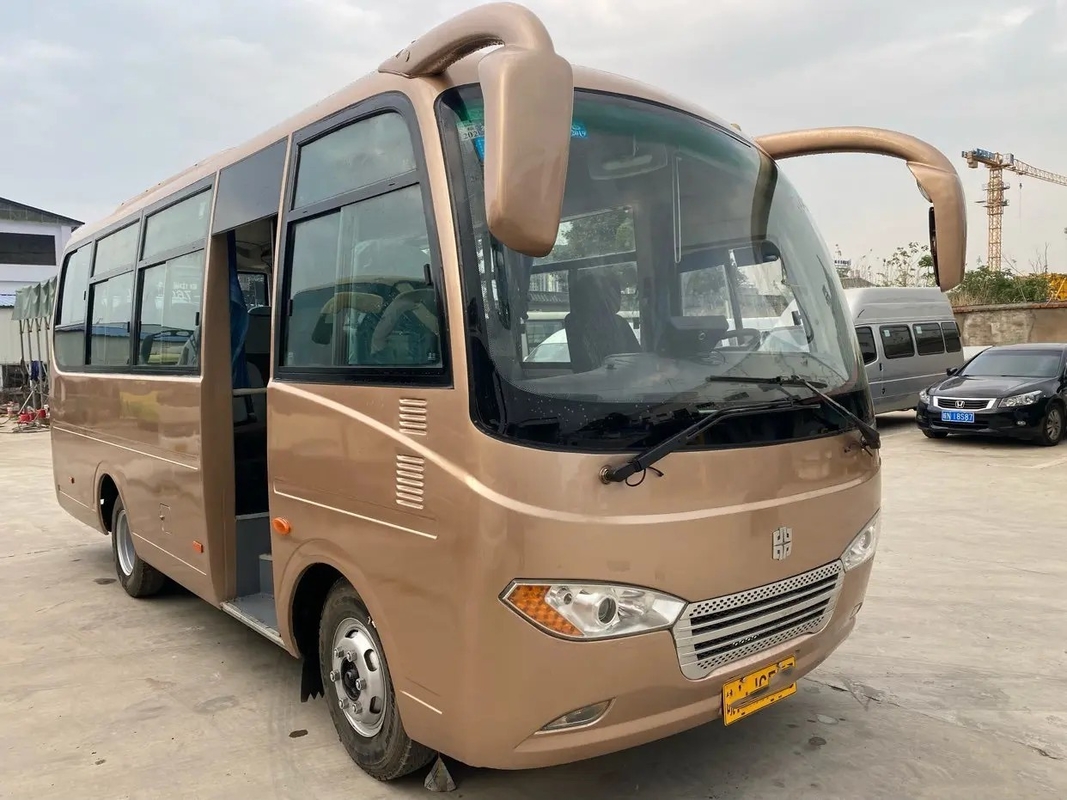 Mano usada Zhongtong Lck6660d del aire/acondicionado 2do de Front Engine With de la ventana de desplazamiento de los asientos de Mini Bus External Swinging Door 25