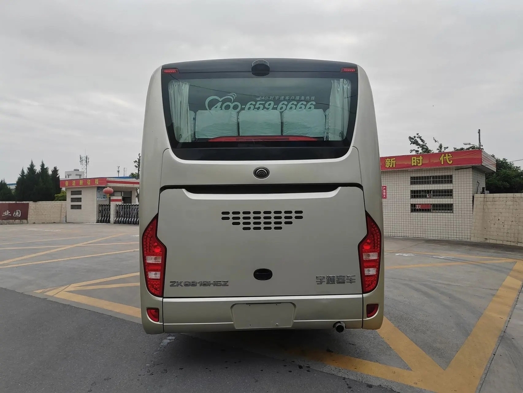 Coches de pasajero usados 8 metros de la transmisión manual de Tong Bus ZK6816 del motor 32 de aire acondicionado raro joven de los asientos