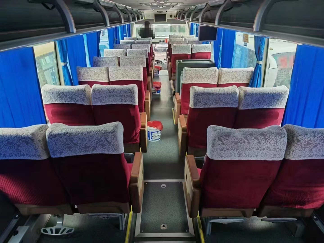 el 2do autobús de la mano dos pedazos de Front Windshield 39 metros Usd largos Yutong del motor 12 de Weichai de los asientos transporta ZK 6122