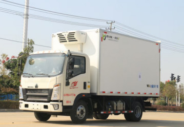 El cargo usado acarrea la marca de Dirve HOWO de la mano izquierda del modo de la impulsión del camión refrigerado 4×2 del ³ de los 10m de la capacidad de cargamento