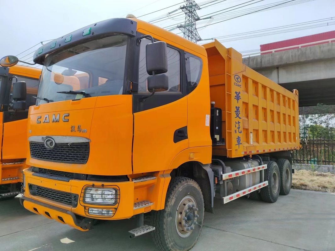 Cabeza plana usada de los camiones volquete 316hp 6×4 de la impulsión del modelo 10 del camión volquete resistente comercial de los neumáticos CAMC