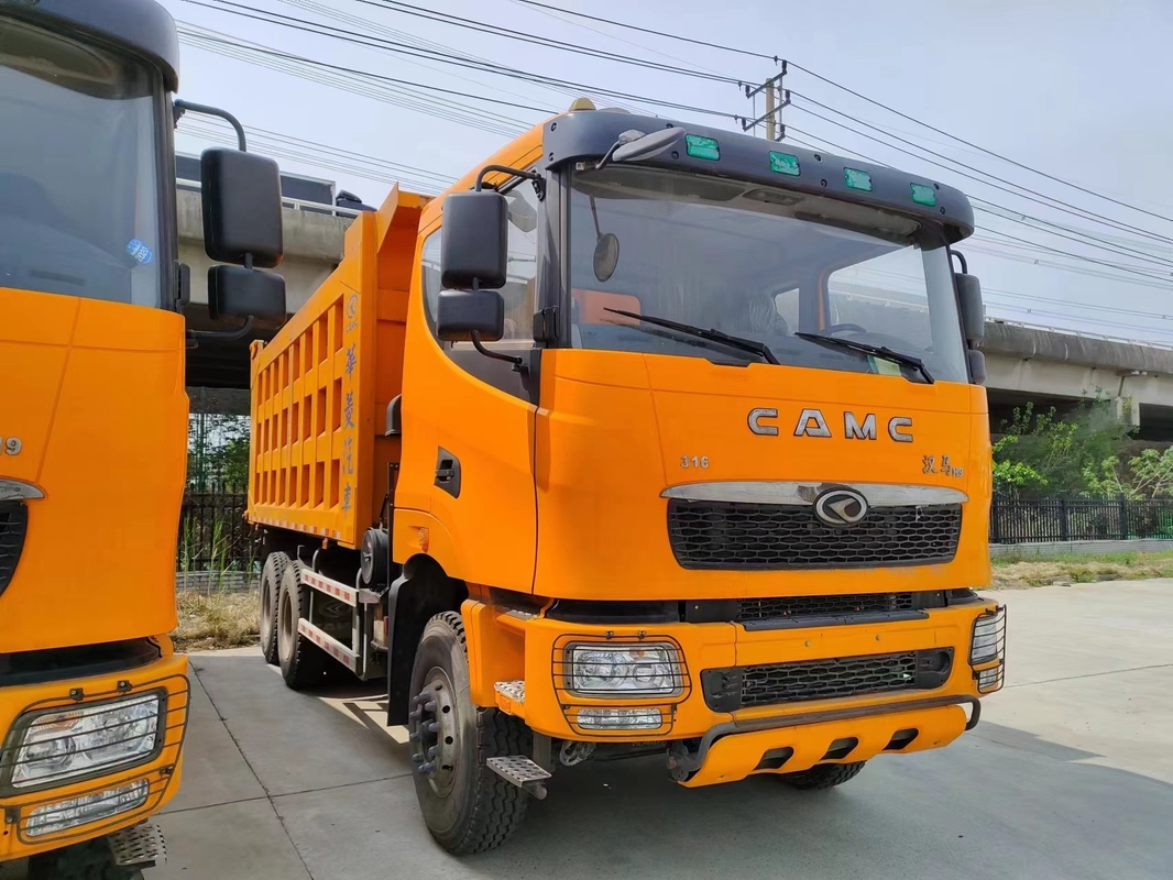 Cabeza plana usada de los camiones volquete 316hp 6×4 de la impulsión del modelo 10 del camión volquete resistente comercial de los neumáticos CAMC