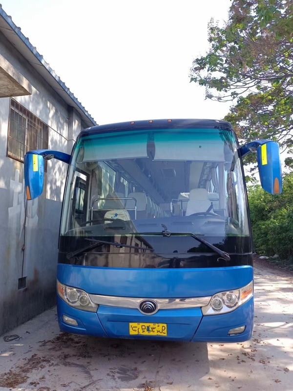 Ventana del lacre de las puertas dobles de los asientos del motor 55 de Weichai del bus turístico de la segunda mano 11,5 metros de pinzas jovenes usadas ZK6127