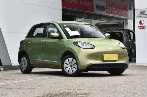 Vehículos usados de nueva energía Wuling Bingo 333KM 2023 Modelo Aurora Verde Color