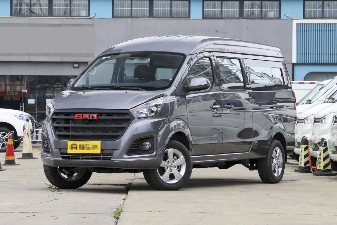 Mini Vans usadas de 9 asientos de marca china Jinbei Hiace Motor de gasolina con aire acondicionado